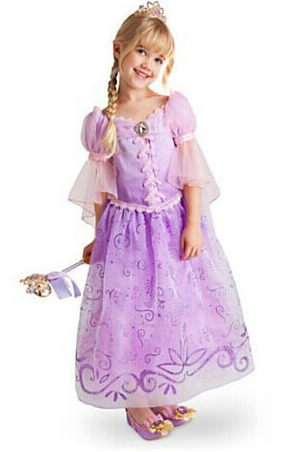 F68011 Frozen  purple princess skirt dress